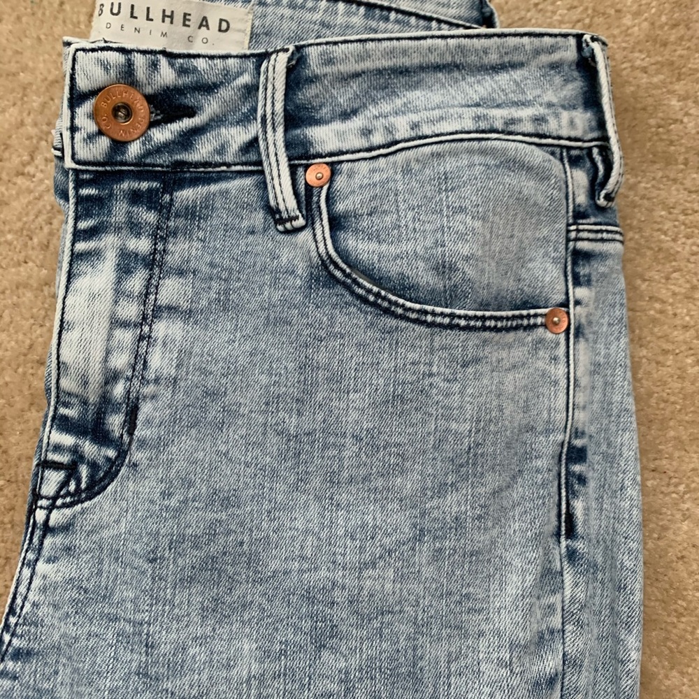 High Rise Acid Wash Skinny Jeans - Picture 5 of 7